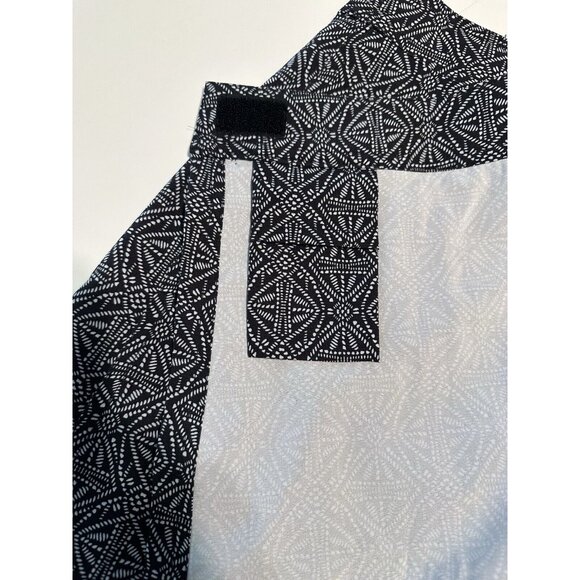 NWT RIP SKIRT Hawaii sz M Ocean Wrap Swim Cover Skirt tropical Geometric Black - Picture 4 of 6